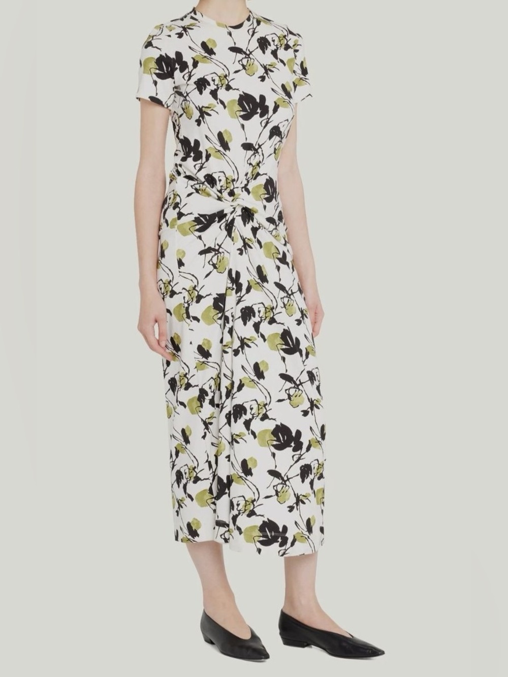 Tanya Taylor Ira Printed Jersey Midi Dress